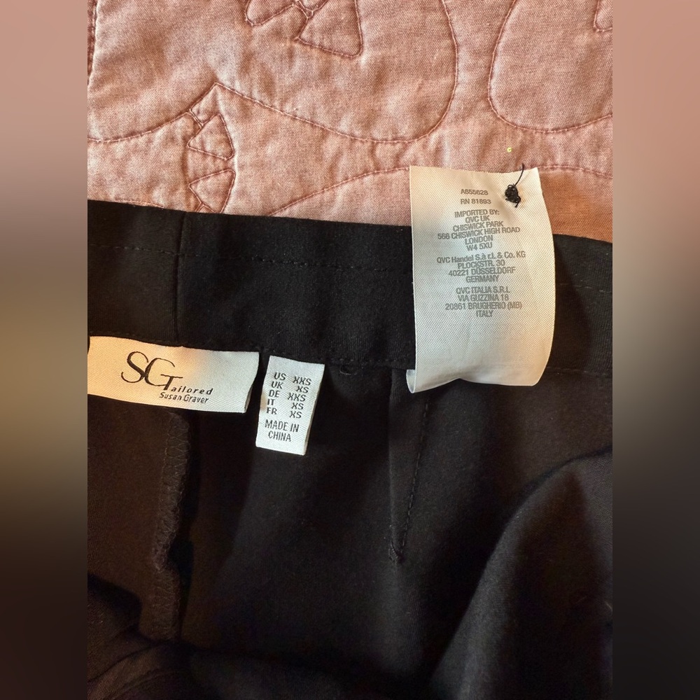 Susan Graver Tailored ponte Black Women's Pants - Picture 10 of 11